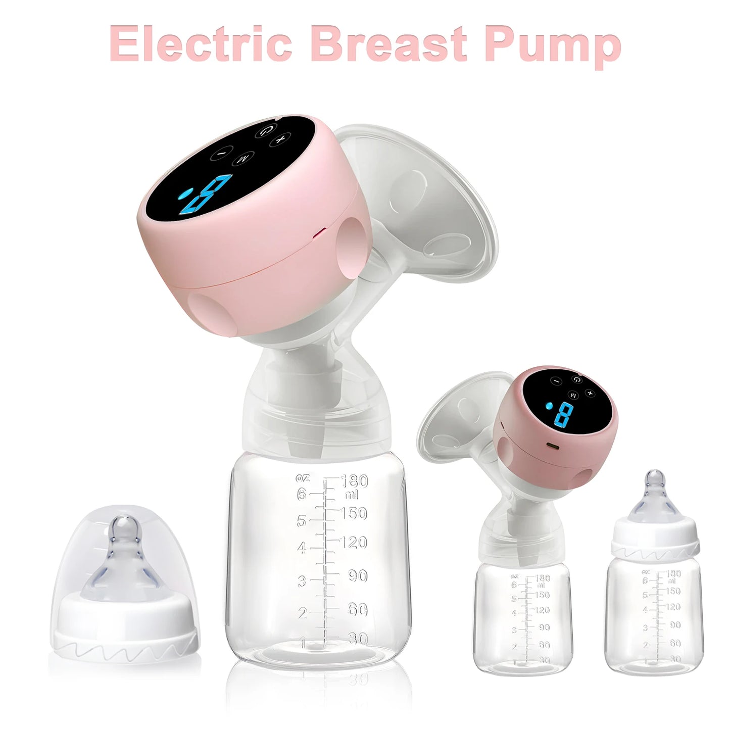 Portable Electric Breast Pump - 2-in-1 Smart Rechargeable Pump