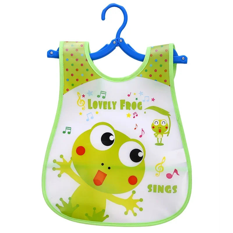 Cartoon Baby Bib - Waterproof EVA Adjustable Feeding Apron