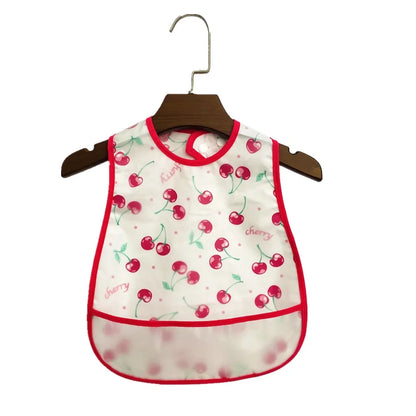 Cartoon Animal Baby Bib - Waterproof with Adjustable Pocket for Boys & Girls