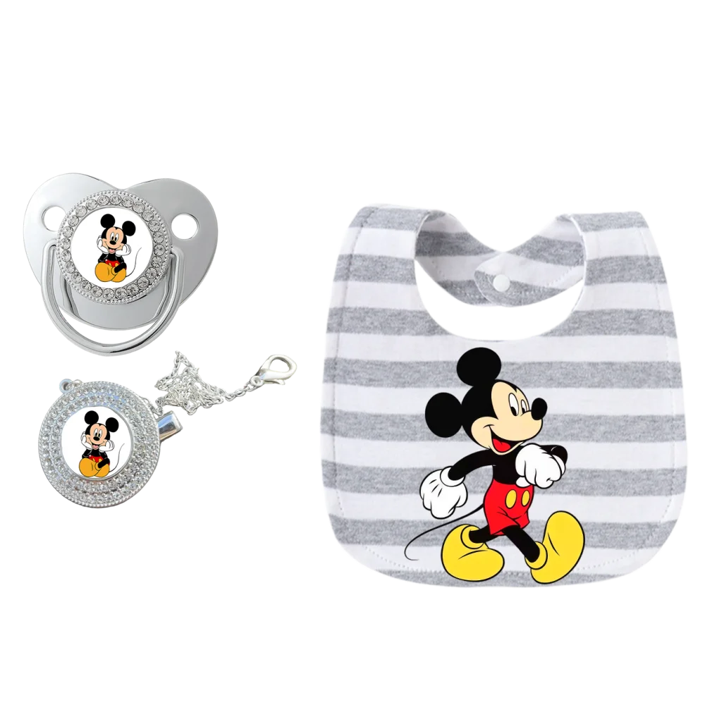 Baby Pacifier Holder Clip | Silver Dummy Clip with Teether Design