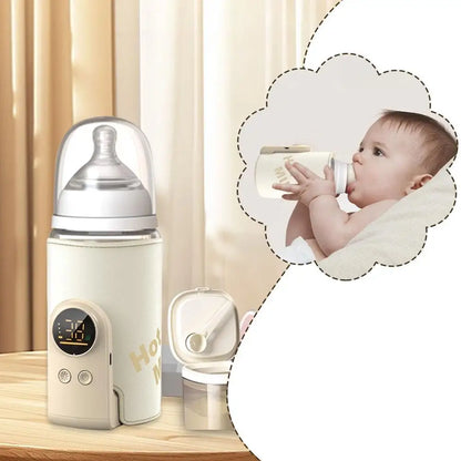 Baby Bottle Warmer with Milk Mixer - Built-In Safety Protection & BPA-Free
