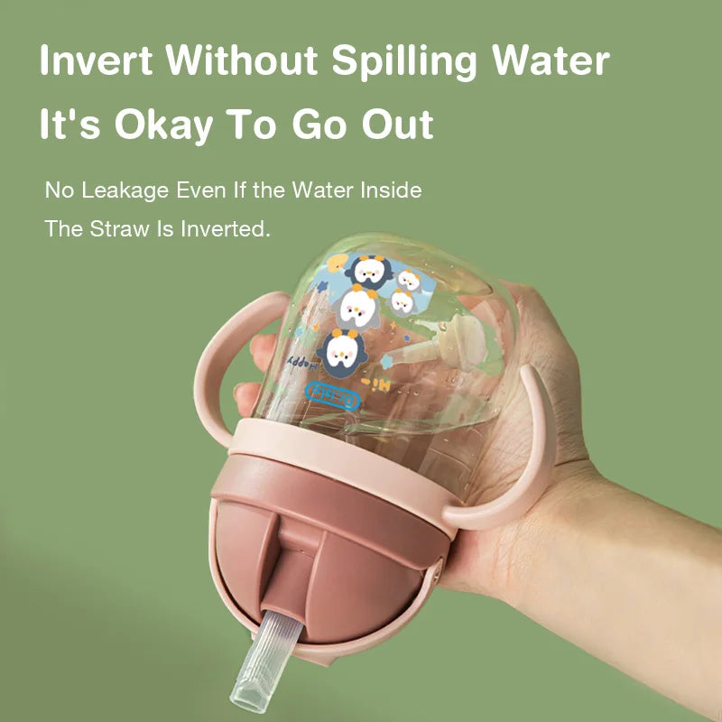 Baby Sippy Cup with Straw 250ml - Animal Design | BPA-Free