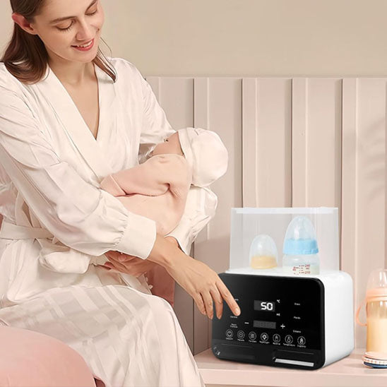 Multi-functional baby bottle warmer with intelligent temperature control