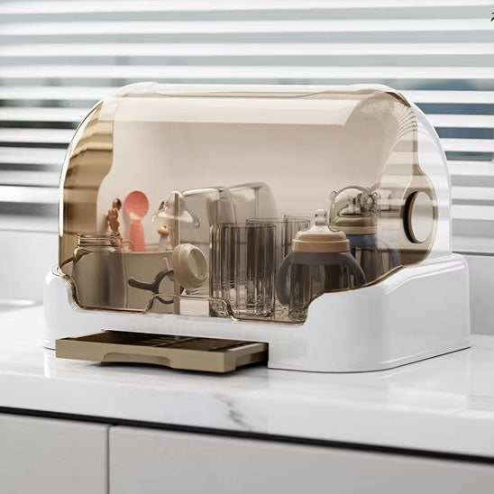 Baby Bottle Drying Rack With Removable Drip Tray