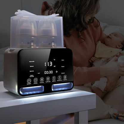 Multi-functional baby bottle warmer with intelligent temperature control