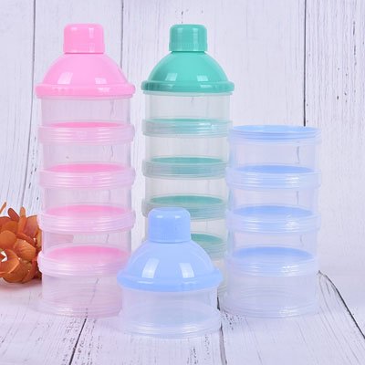 Formula Milk Dispenser | 3-Compartment Powder Container