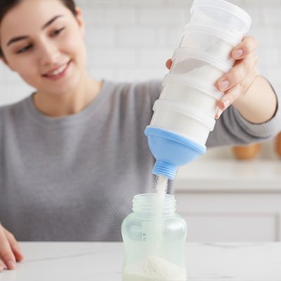 Formula Milk Dispenser | 3-Compartment Powder Container